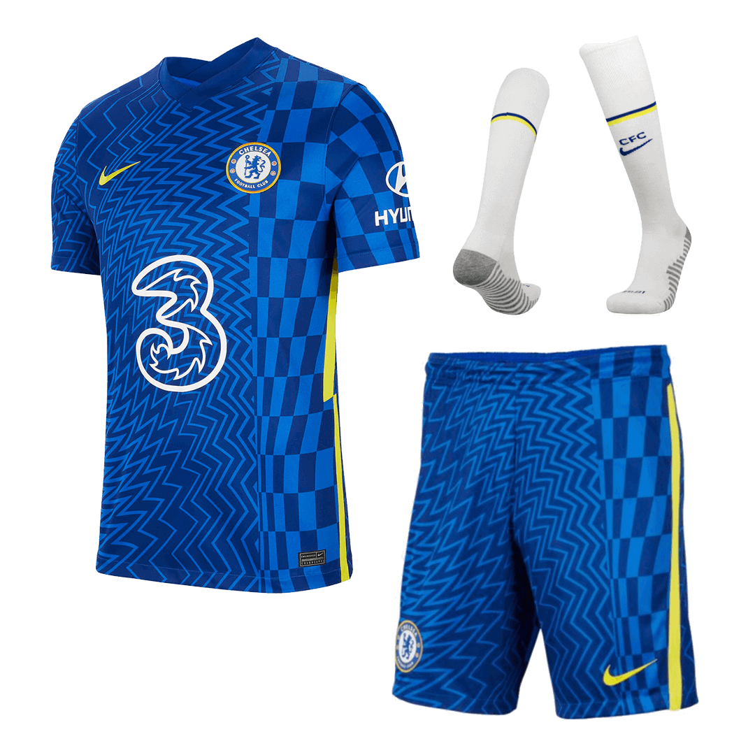 Chelsea Soccer Jersey Home Whole Kit (Jersey+Short+Socks) 2021/22