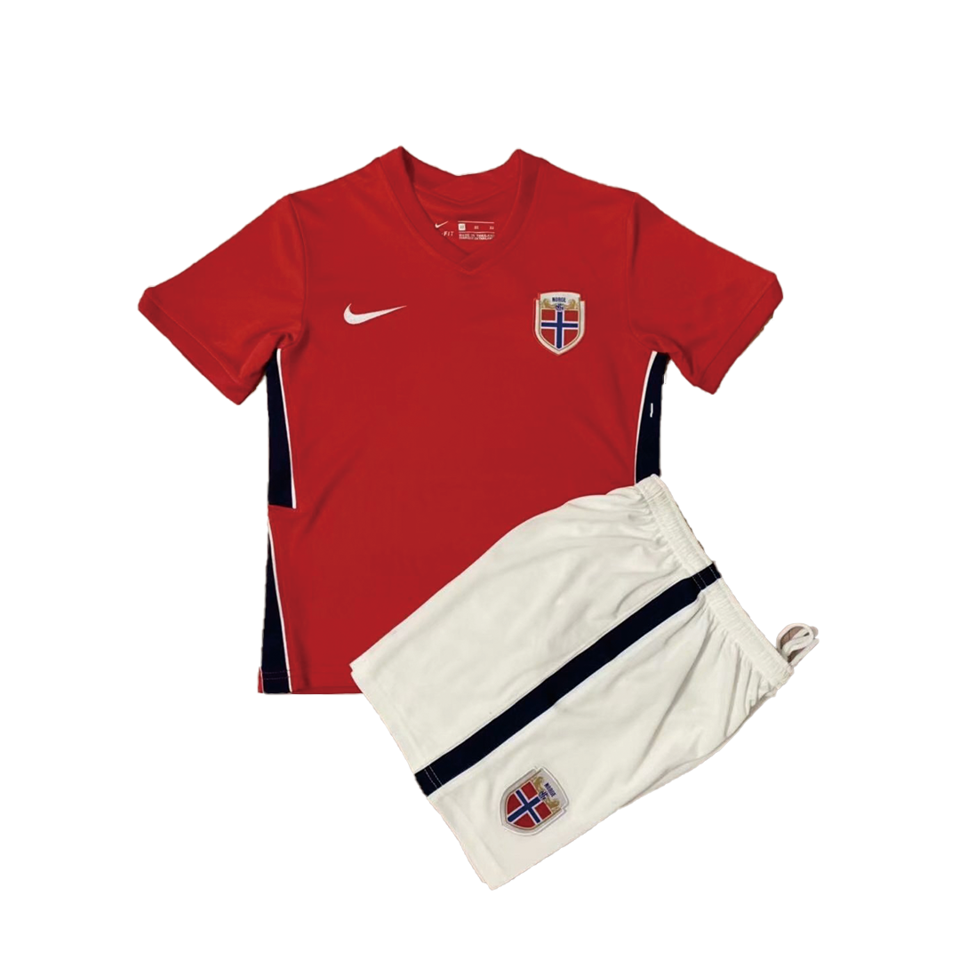 Norway Kid's Soccer Jersey Home Kit (Jersey+Short) 2020