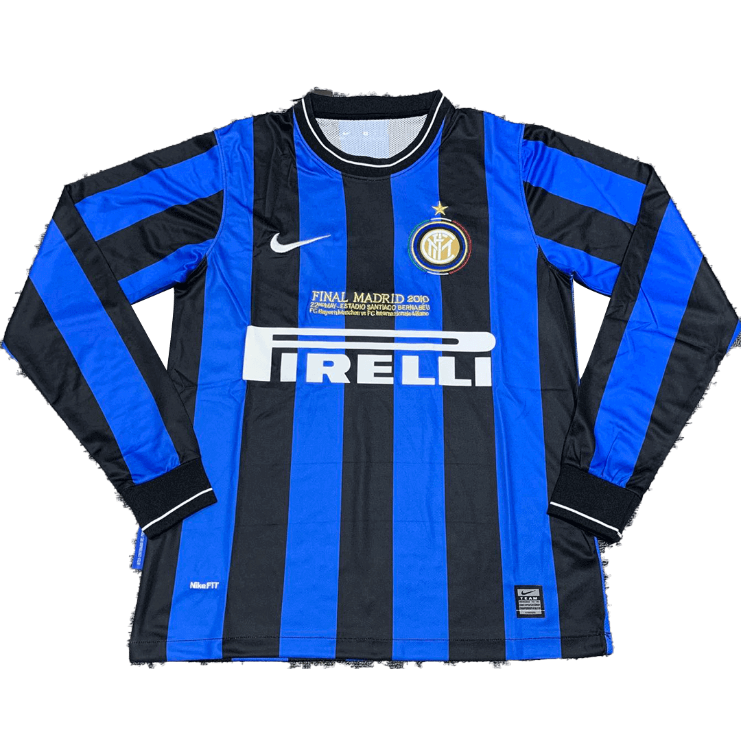 Inter Milan UCL Final Retro Home Long Sleeve Jersey 2009/10