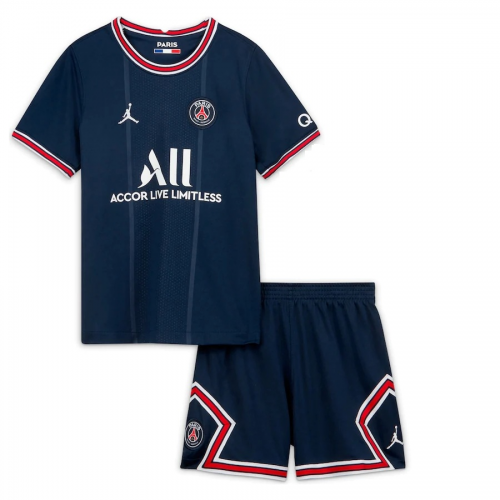 PSG Kids Soccer Jersey Home Kit (Shirt+Short) 2021/22