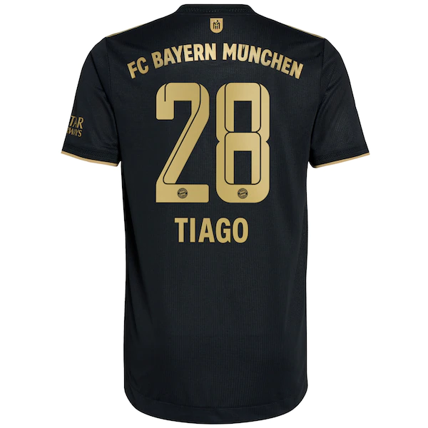 Bayern Munich Soccer Jersey TIAGO #28 Away Replica 2021/22