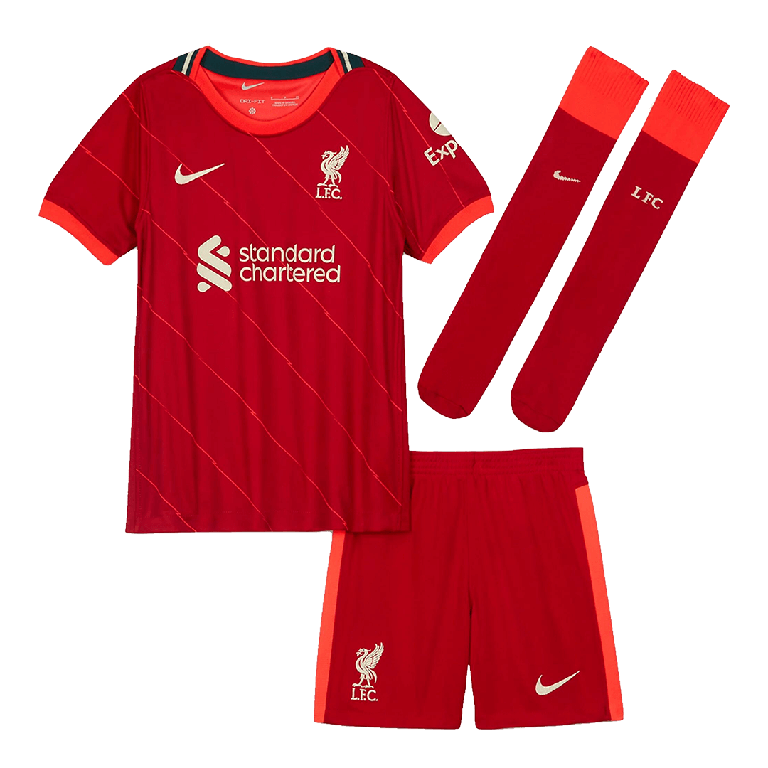 Liverpool Kids Soccer Jersey Home Kit (Jersey+Short+Socks) 2021/22