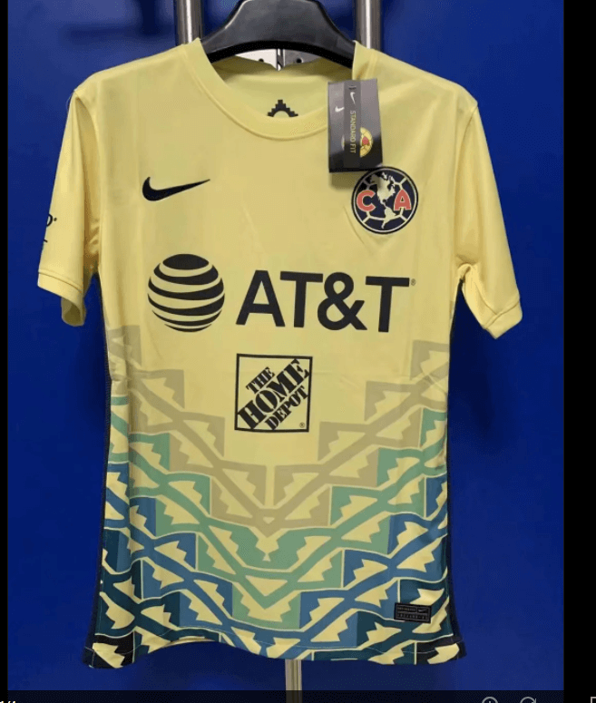 Club America Pre Match Soccer Jersey Replica Yellow 2021/22