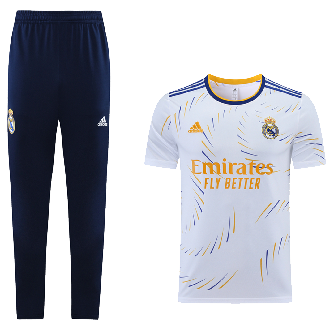 Real Madrid Training Kit (Jersey+Pants) Black&White 2021/22