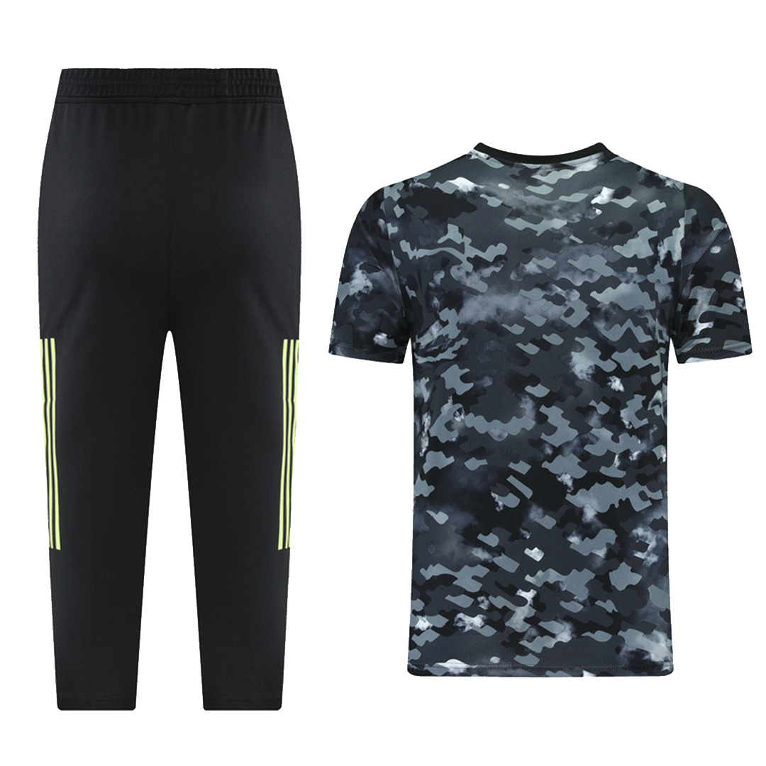 Juventus Training Kit (Top+3/4Pants) Gray Camouflage 2021/22