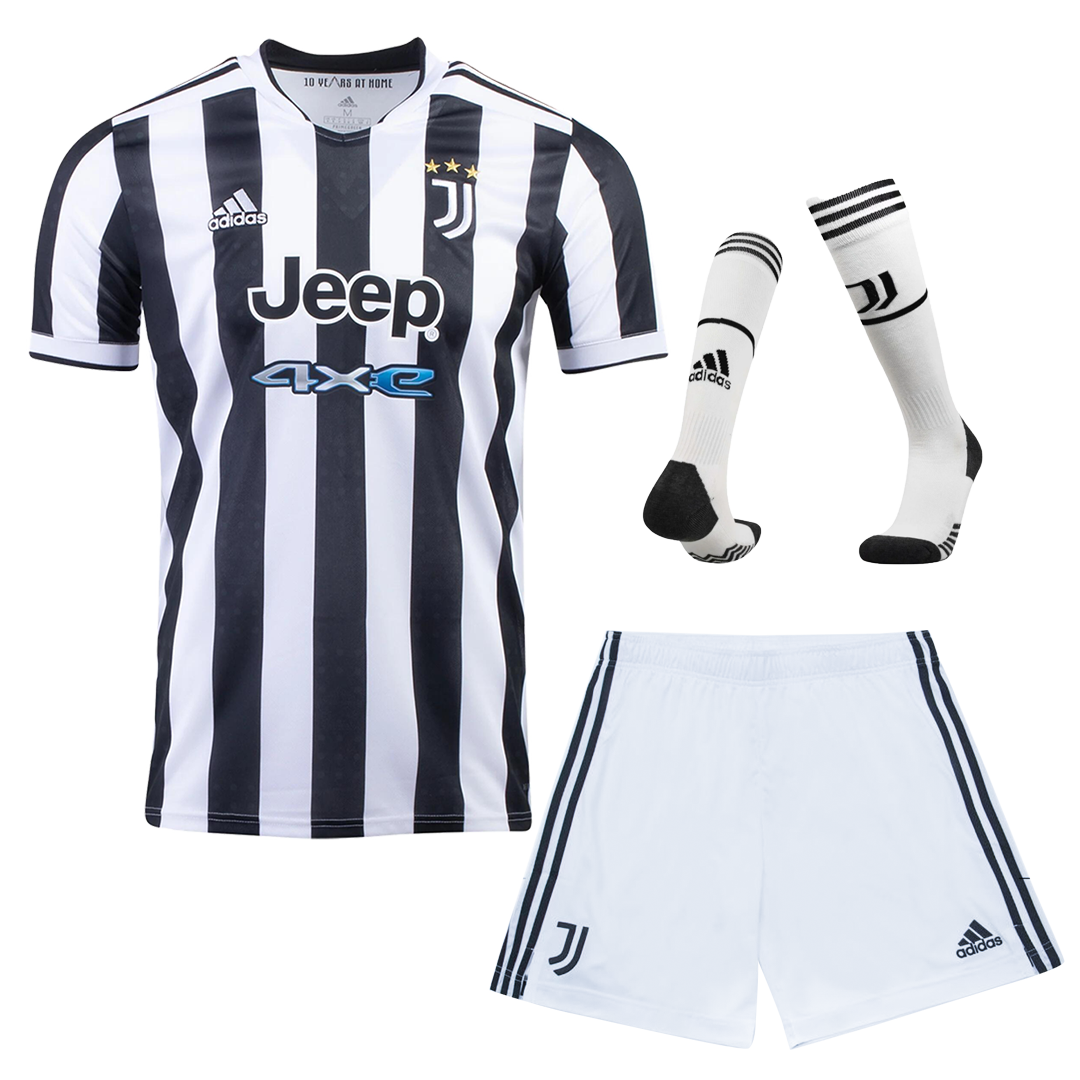 Juventus Soccer Jersey Home Whole Kit (Shirt+Short+Socks) 2021/22
