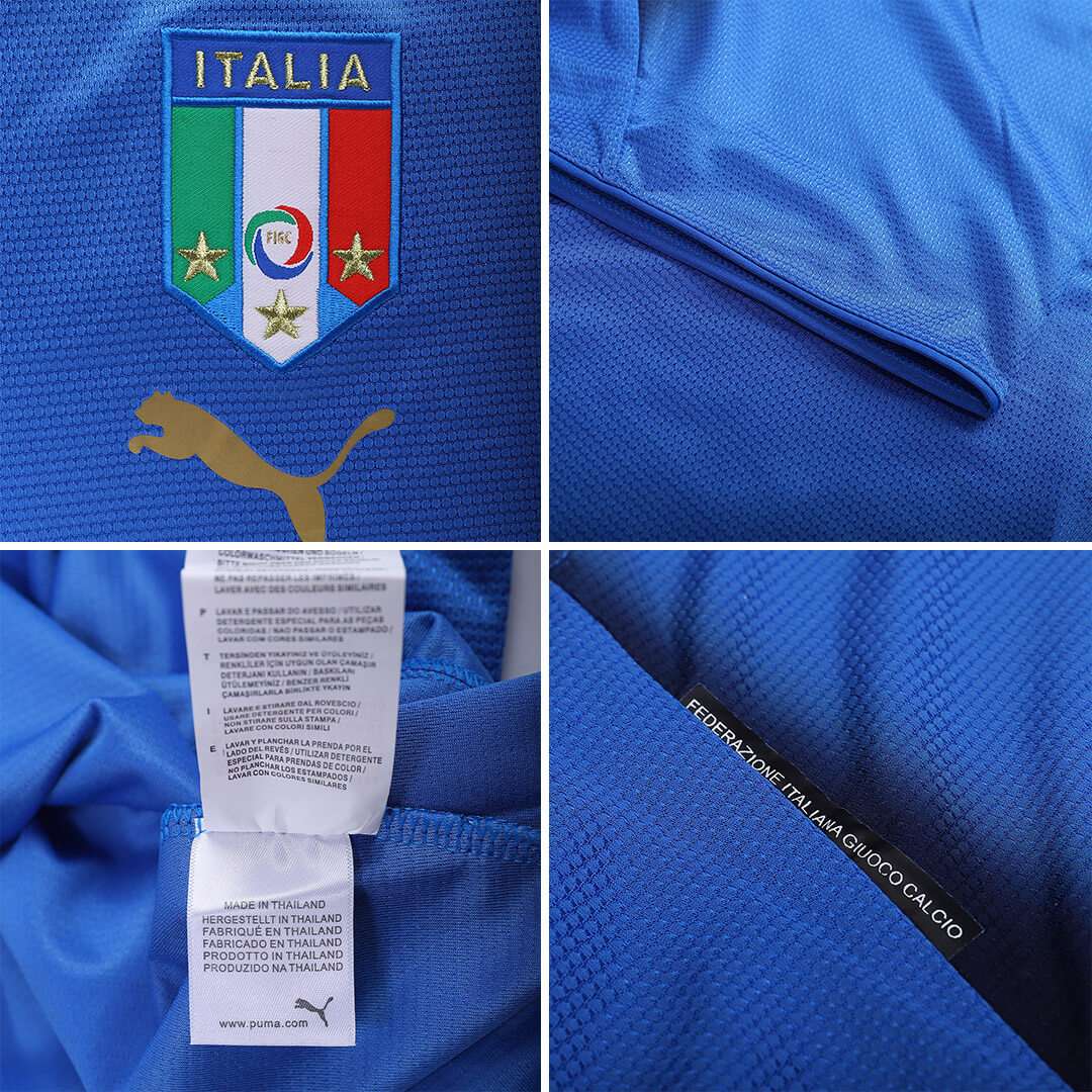 2006 World Cup Champion Italy Home Blue Retro Soccer Jersey