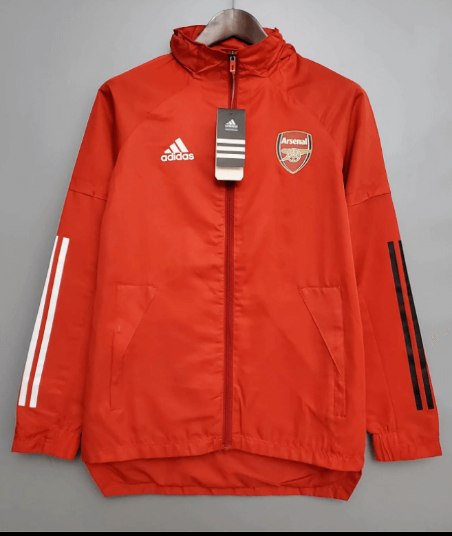 Arsenal Windbreaker Hoodie Jacket Red 2021/22