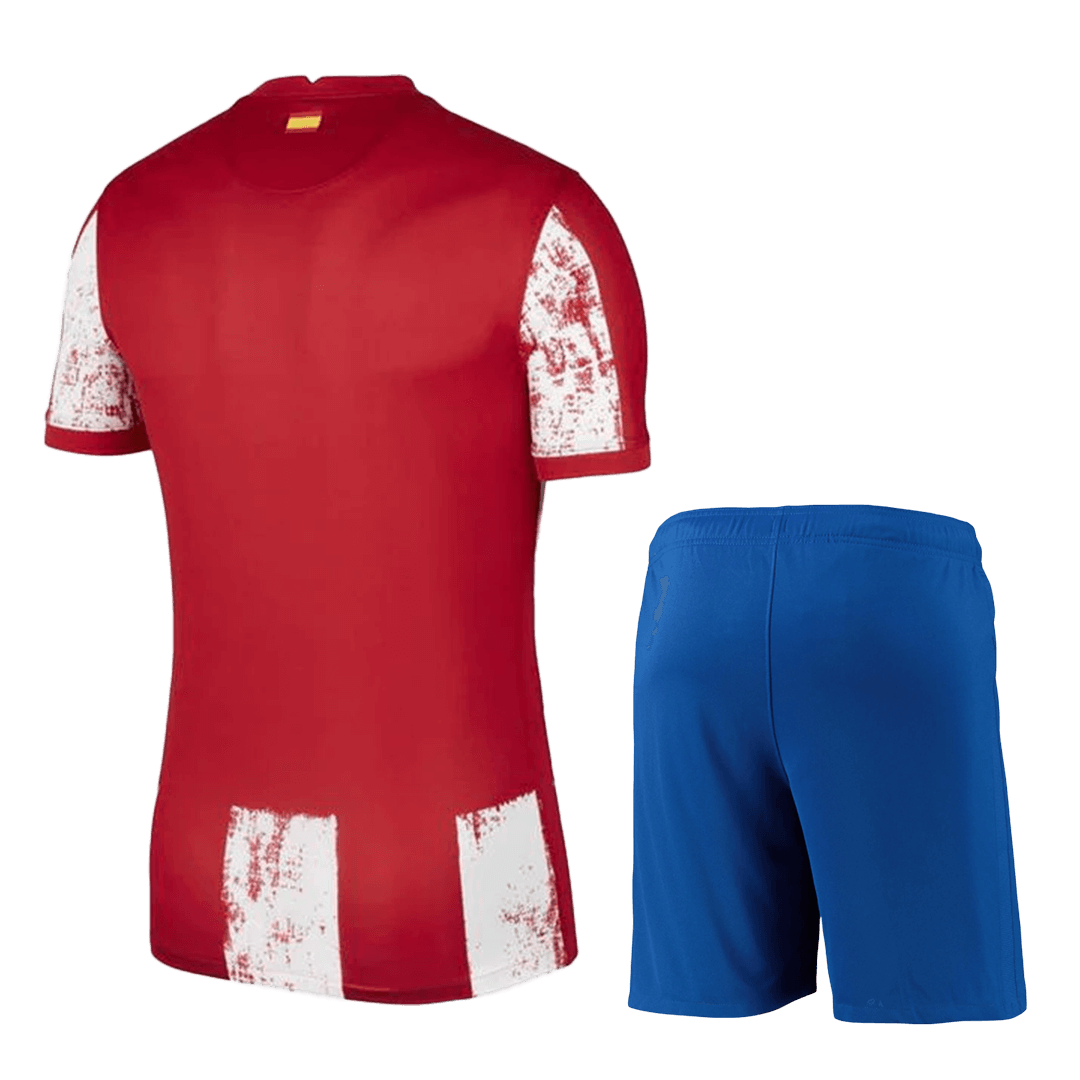 Atletico Madrid Soccer Jersey Home Kit(Jersey+Short) Replica 2021/22