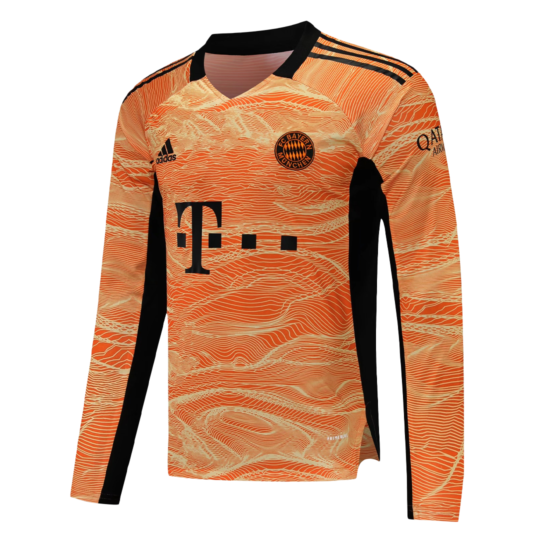 Bayern Munich Soccer Jersey Goalkeeper Long Sleeve Orange Replica 2021/22
