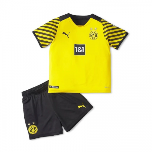 Borussia Dortmund Kids Soccer Jersey Home Kit (Jersey+Short) 2021/22