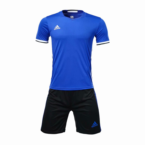 Customize Team Soccer Jersey Kit (Shirt+Short) Blue - 1707