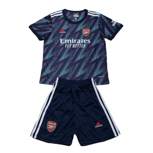 Arsenal Kids Soccer Jersey Third Away Kit(Jersey+Short) 2021/22