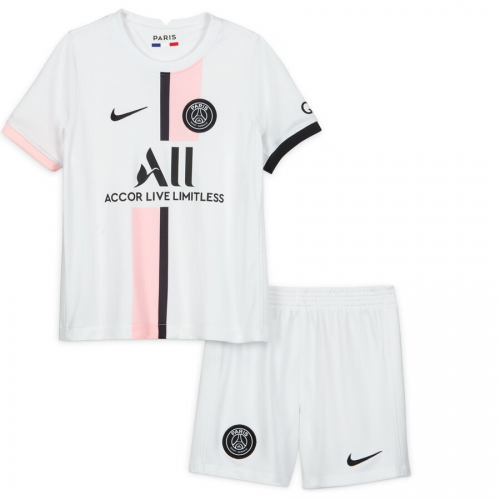 PSG Kids Soccer Jersey Away Kit (Jersey+Short) 2021/22