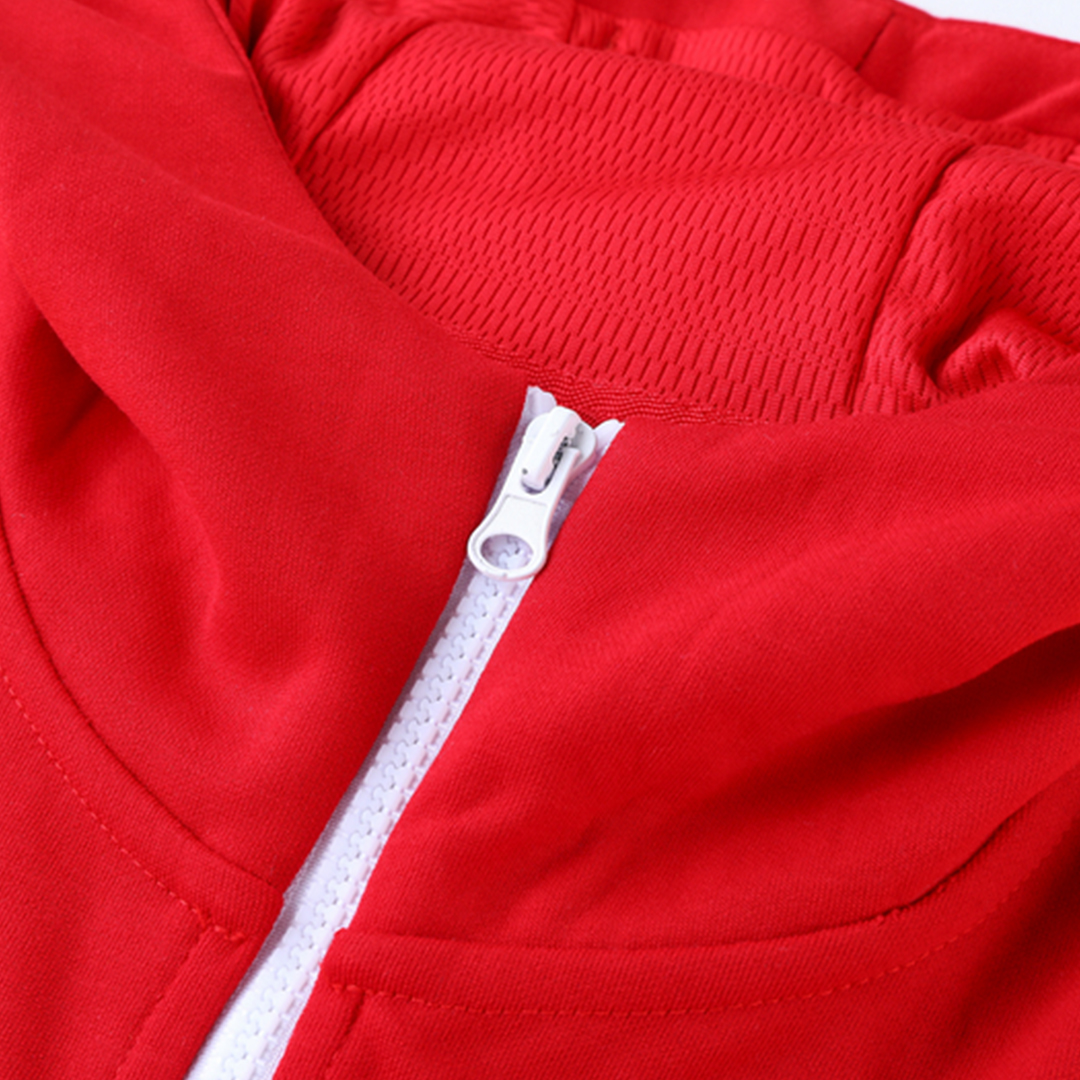 Liverpool Hoodie Training Kit (Jacket+Pants) Red&Gray 2021/22
