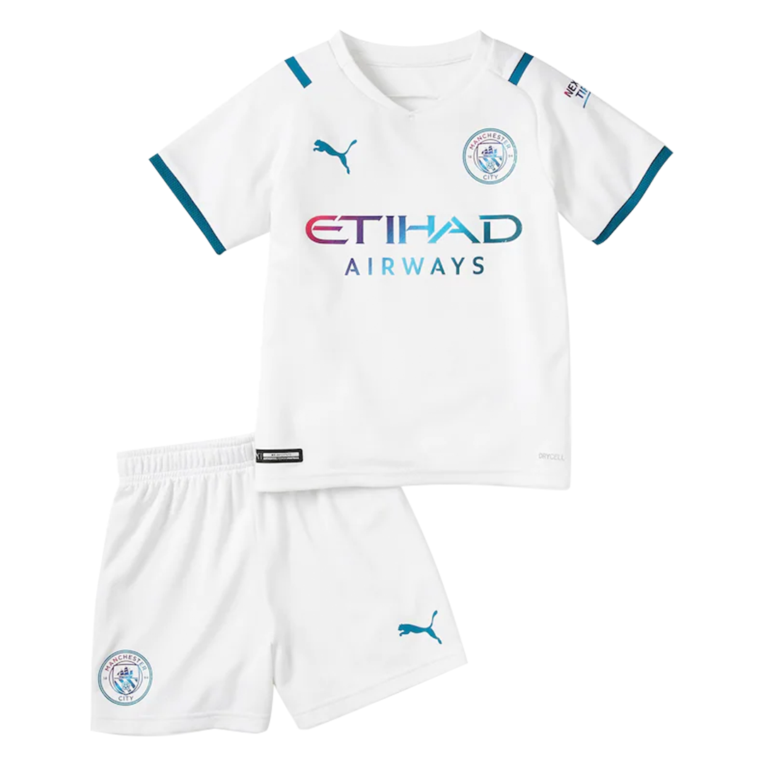 Manchester City Kids Soccer Jersey Away Kit(Jersey+Short) 2021/22