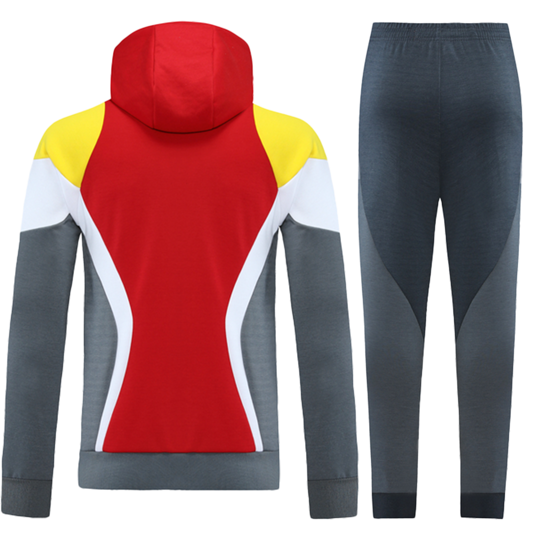 Liverpool Hoodie Training Kit (Jacket+Pants) Red&Gray 2021/22