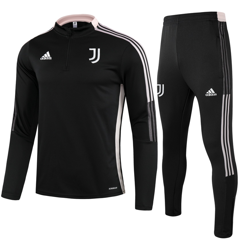 Juventus Zipper Sweat Kit (Top+Pants) Black 2021/22