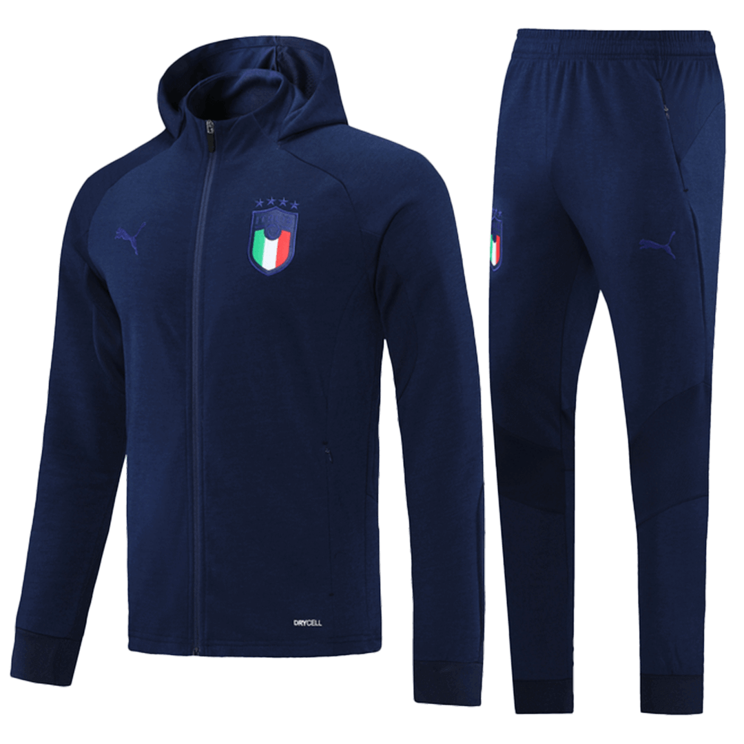 Italy Hoodie Training Kit (Jacket+Pants) Navy 2021/22