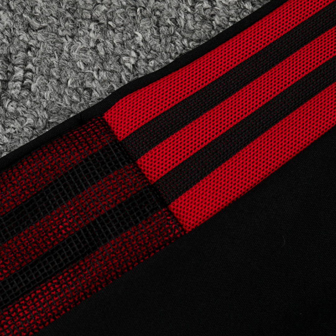 Manchester United Zipper Sweat Kit(Top+Pants) Black 2021/22