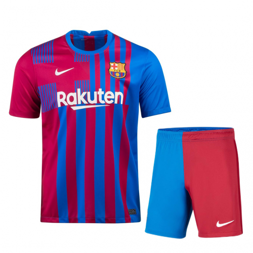 Barcelona Soccer Jersey Home Kit(Jersey+Short) Replica 2021/22