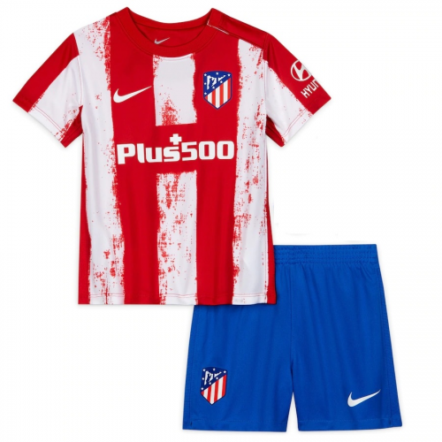 Atletico Madrid Kids Soccer Jersey Home Kit (Shirt+Short) 2021/22