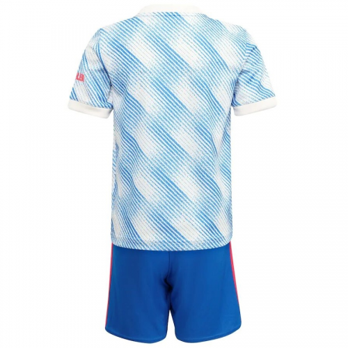 Manchester United Kids Soccer Jersey Away Kit(Jersey+Short) Replica 2021/22