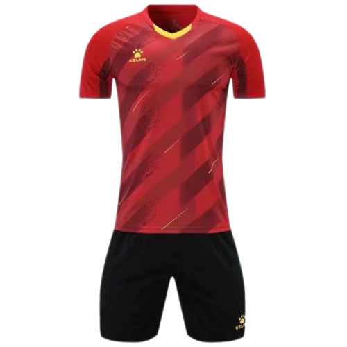 Kelme Customize Team Soccer Jersey Kit (Shirt+Short) Red - 1005