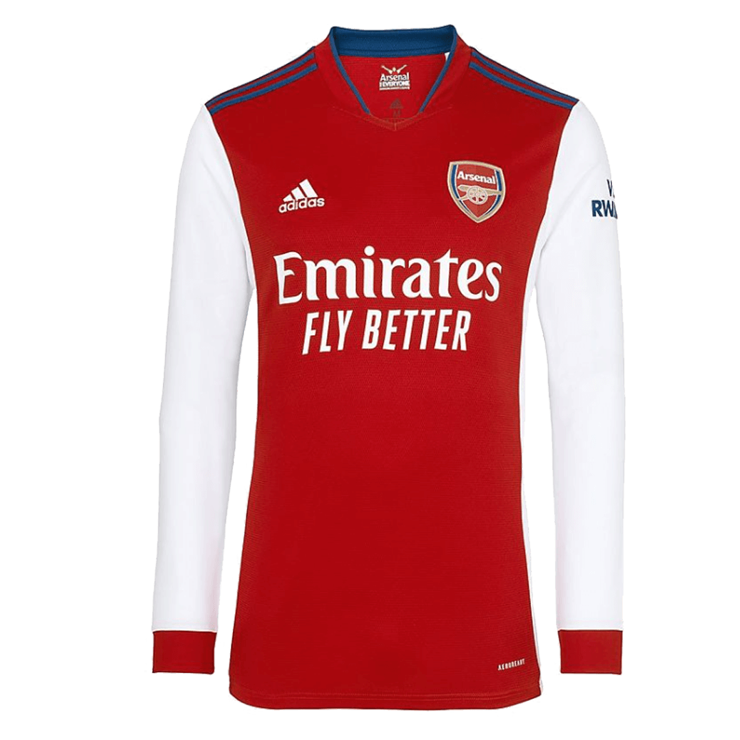 Arsenal  Soccer Jersey Long Sleeve Home Replica 2021/22