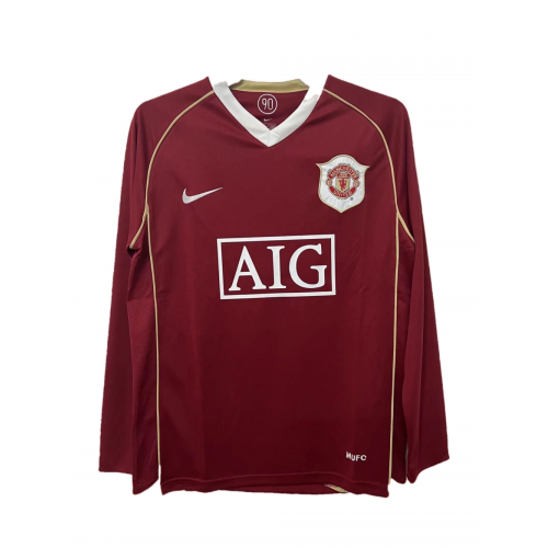 Manchester United Retro Jersey Long Sleeve Home 2006/07