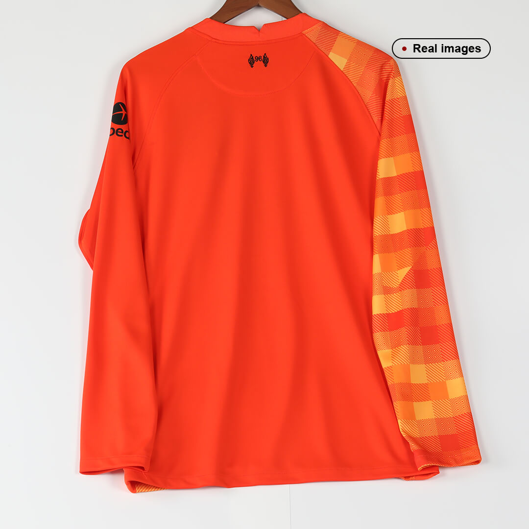 Liverpool Soccer Jersey Long Sleeve Goalkeeper Orange Replica 2021/22