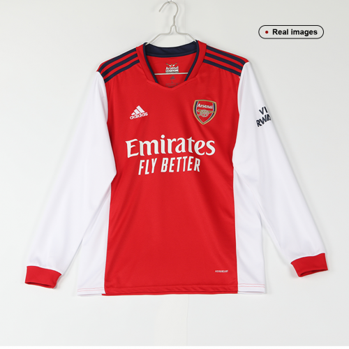 Arsenal  Soccer Jersey Long Sleeve Home Replica 2021/22