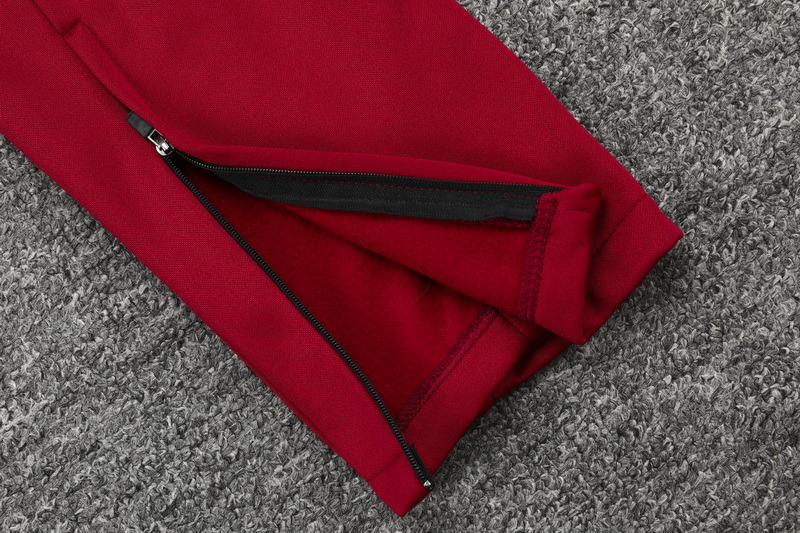 Liverpool Hoodie Training Kit Khaki&Red (Jacket+Pants) 2021/22