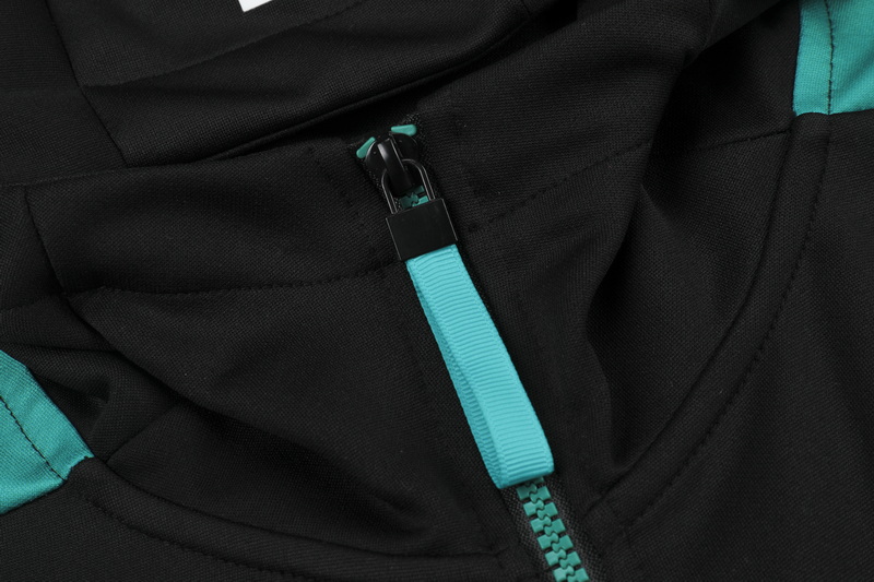Real Madrid Hoodie Training Kit Black (Jacket+Pants) 2021/22