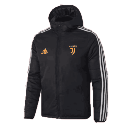 Juventus Training Winter Jacket Black 2021 22 MineJerseys