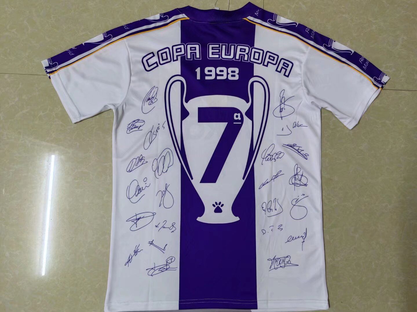 Real Madrid Retro Jersey UCL Commemorate 1997/98
