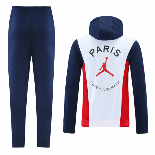 PSG Hoodie Training Kit White (Jacket+Pants) 2021/22