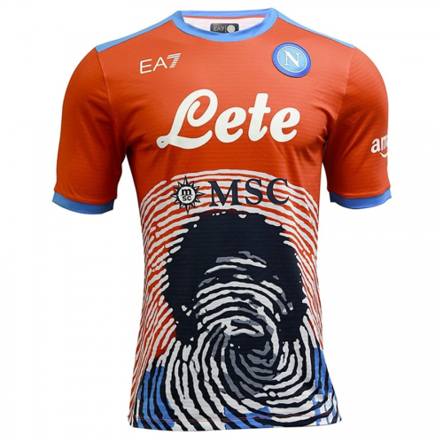 Napoli Soccer Jersey Special Edition 'Maradona Rossa Napoli Soccer Jersey Special Edition 'Maradona Rossa