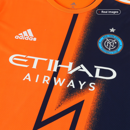 New York City FC adidas 2023 The Volt Kit Authentic Jersey - Orange
