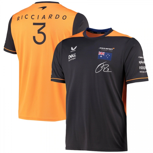 McLaren F1 Racing Team Drivers Set Up T Shirt Daniel Ricciardo