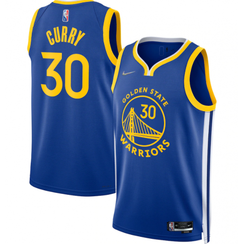 Men's Golden State Warriors Stephen Curry #30 Nike Royal 21/22 Swingman  Jersey -Icon Edition