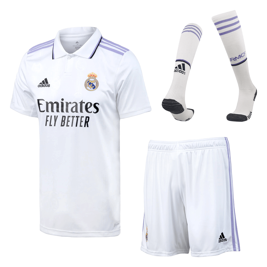 Real Madrid Soccer Jersey Home Whole Kit(Jersey+Shorts+Socks