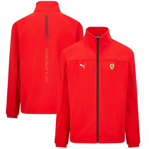 Men's Scuderia Ferrari Puma Softshell Red Jacket 2022