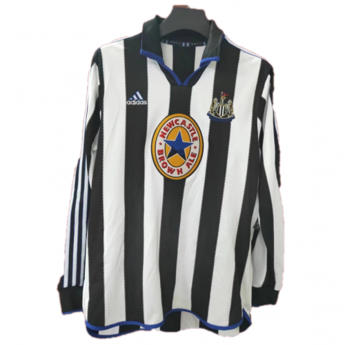 Newcastle Retro Long Sleeve Jersey Home 1999/00