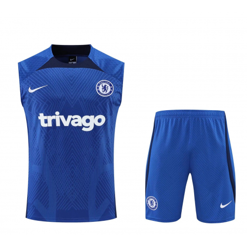 Chelsea Sleeveless Training Kit (Top+Shorts) Blue 2022/23