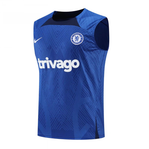Chelsea Sleeveless Training Kit (Top+Shorts) Blue2022/23