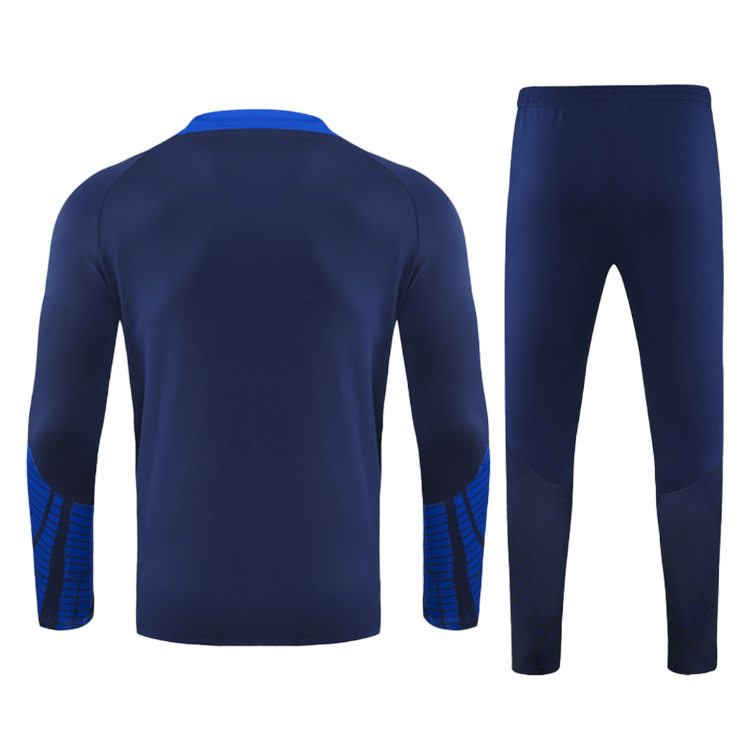 Kids PSG Zipper Sweat Training Kit(Top+Pants) Navy 2022/23