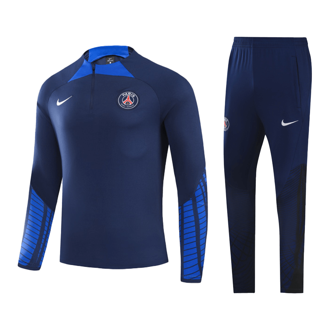 Kids PSG Zipper Sweat Training Kit(Top+Pants) Navy 2022/23