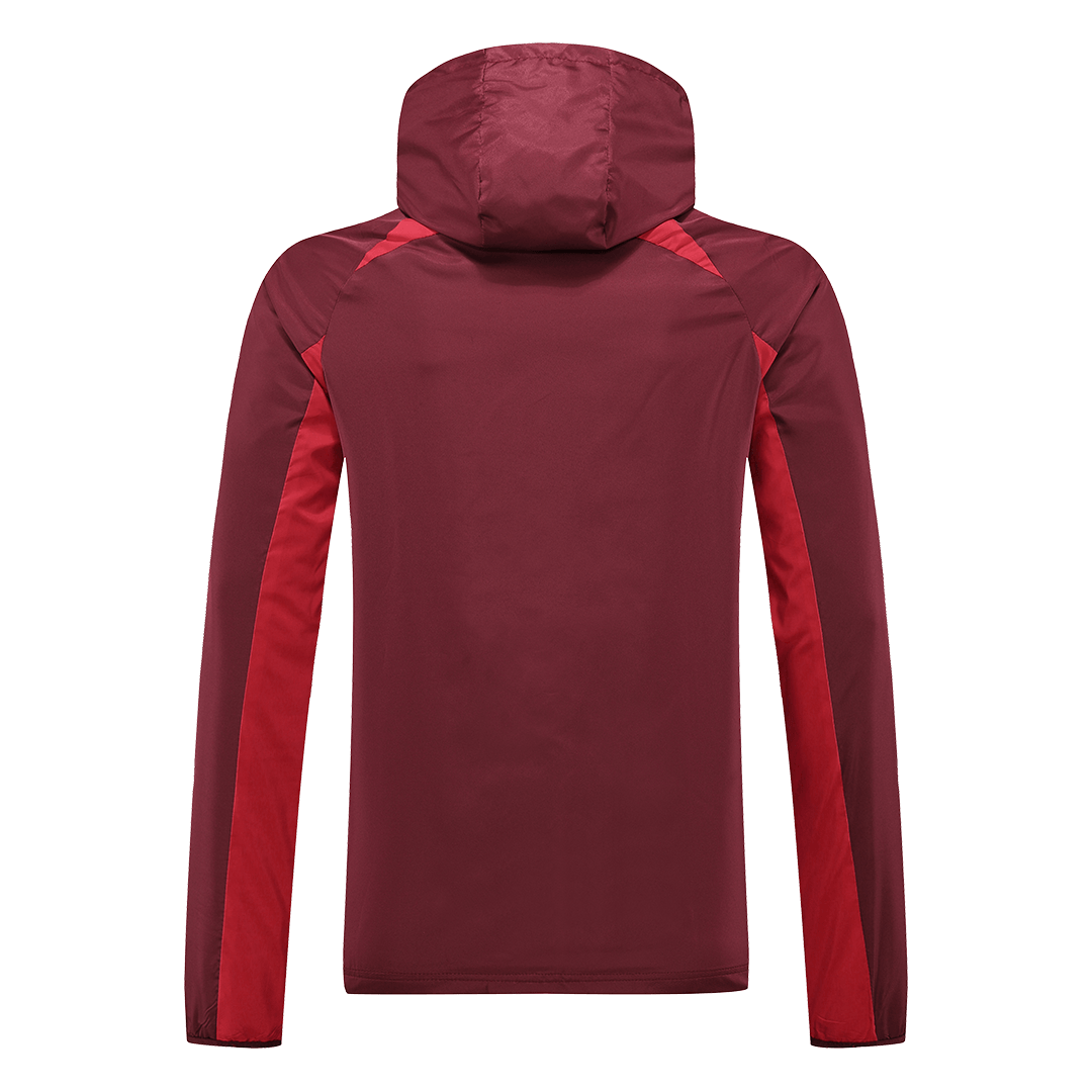 Barcelona Windbreaker Hoodie Jacket Red Replica 2022/23