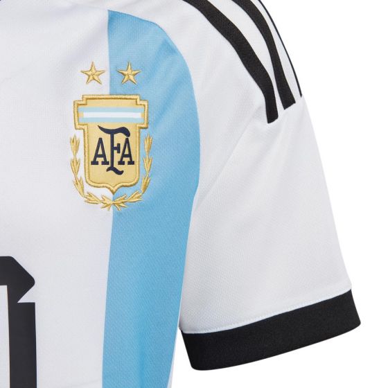 Argentina Messi #10 Home Jersey Replica World Cup 2022